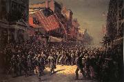 Thomas Nast The Departure of the Seventh Regiment to the War Sweden oil painting artist